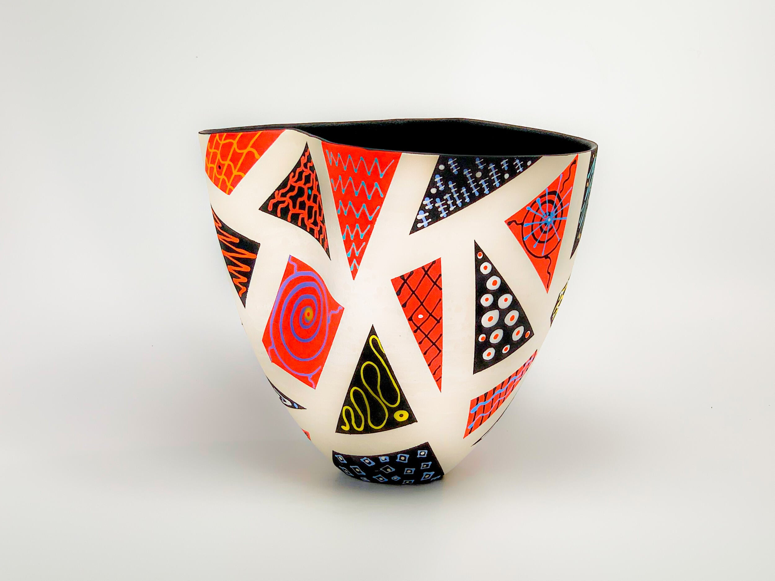 Patchwork in Red & Black VII
