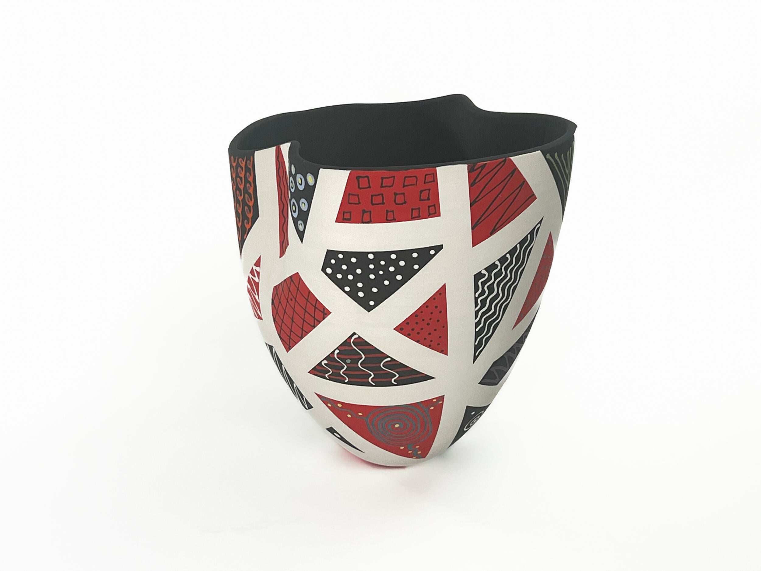 Patchwork in Red & Black X