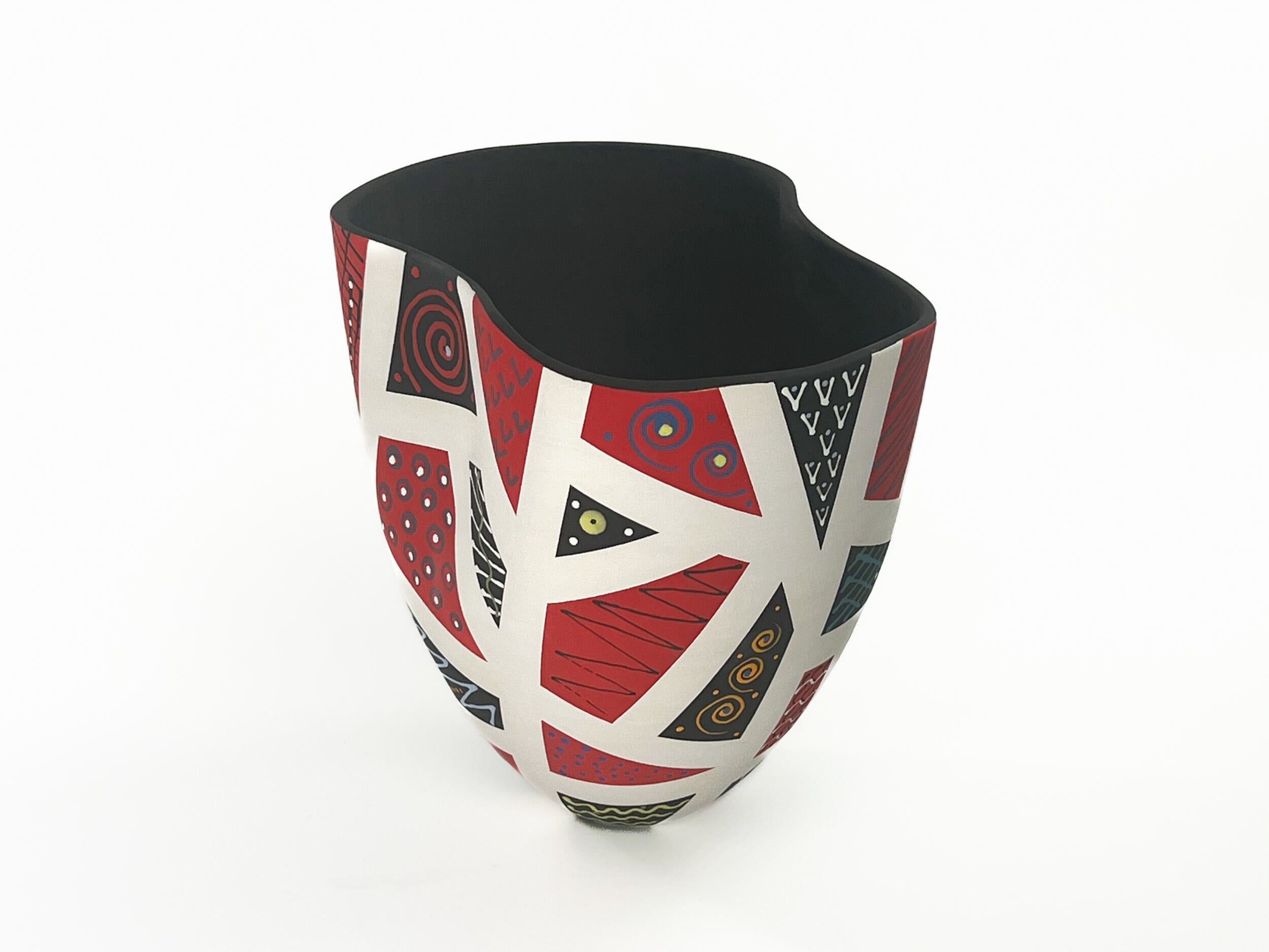 Patchwork in Red & Black X