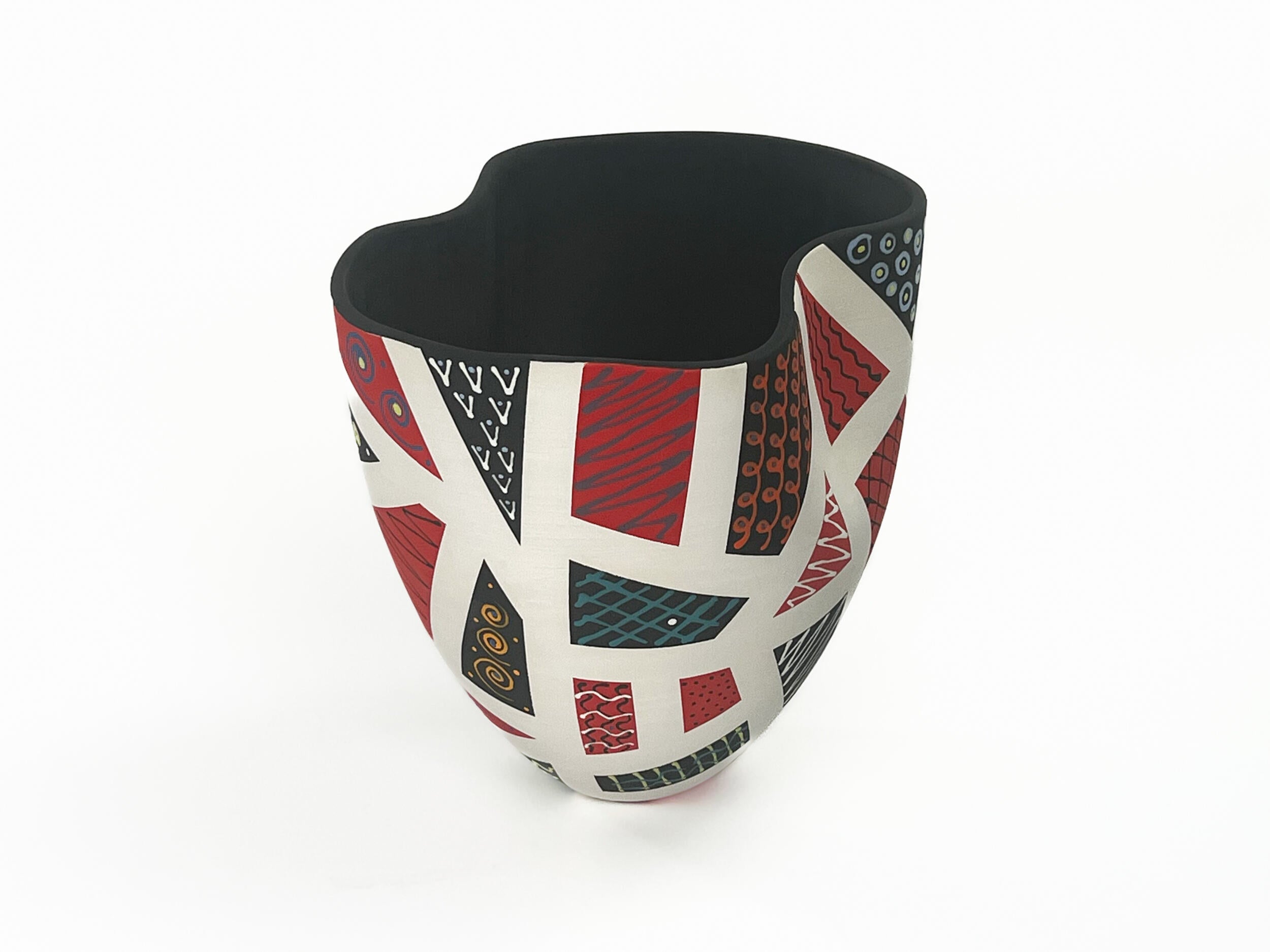 Patchwork in Red & Black X